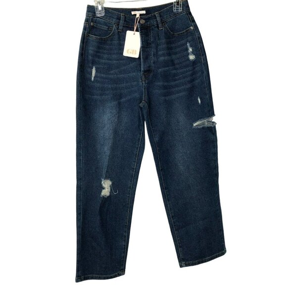 GIANNI‎ BINI HIGH RISE DISTRESSED/RIP JEANS 5 NEW WITH TAG - Picture 1 of 7